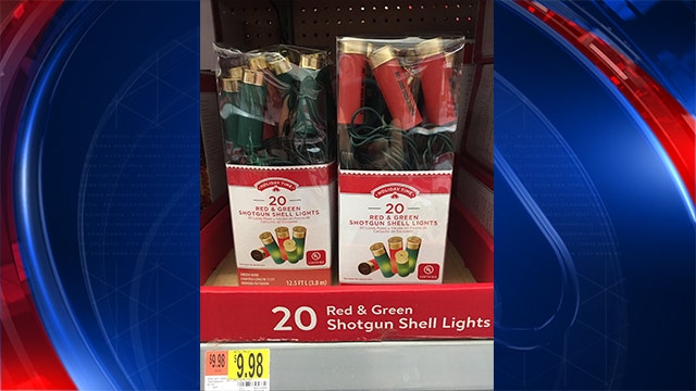 Walmart sells shotgun shell Christmas lights for holiday season
