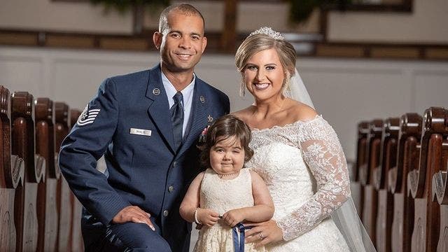 3-year-old battling cancer is flower girl in bone marrow donor's wedding