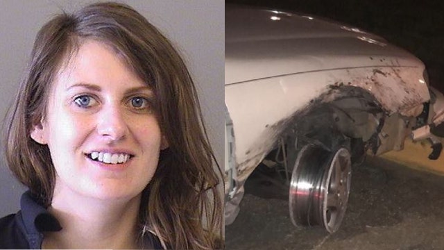 Police: Tulsa woman riding on tire rim arrested for DUI