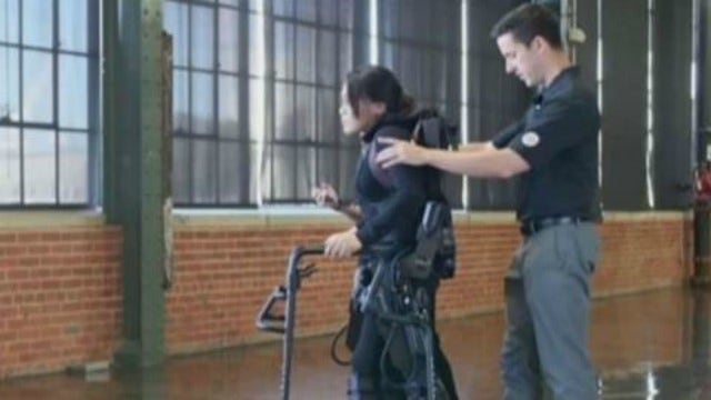 Exo-suit allows injured vets to stand, walk, exercise