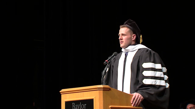 J.J. Watt receives honorary degree from Baylor College of Medicine