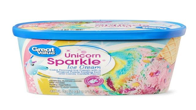 Walmart's new cake flavored 'Unicorn Sparkle' ice cream is magical