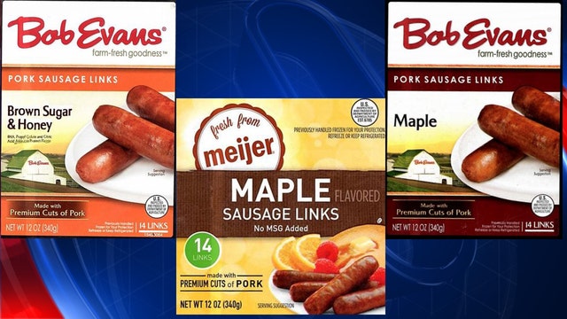 Bob Evans, Meijer brand sausage links recalled, may contain plastic