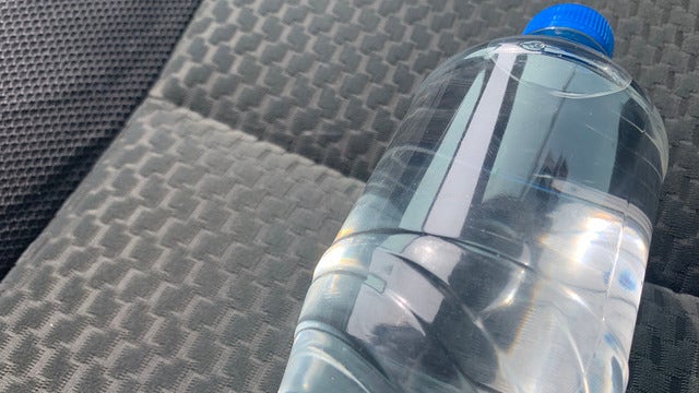 Warning: Leaving bottled water in your car could start a fire