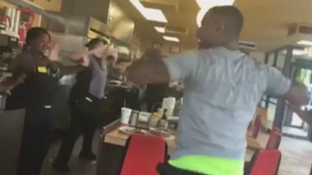WATCH: Waffle House employees exercise with Atlanta fitness instructor