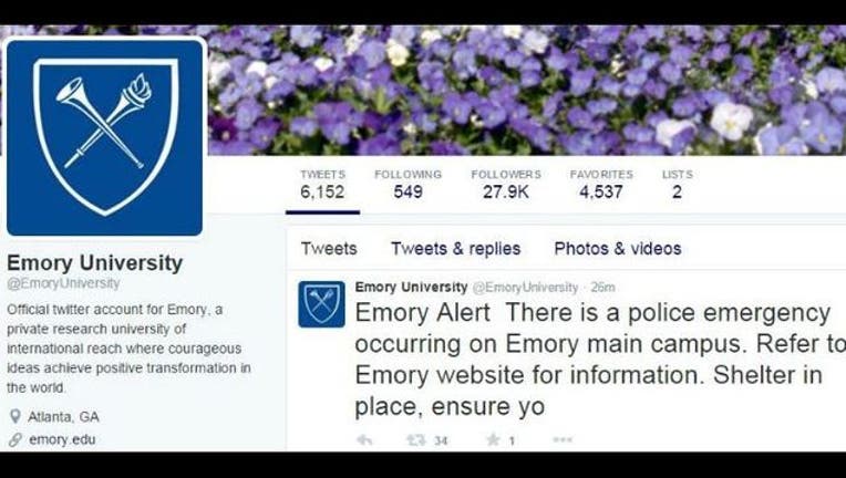 Police emergency on Emory University's campus