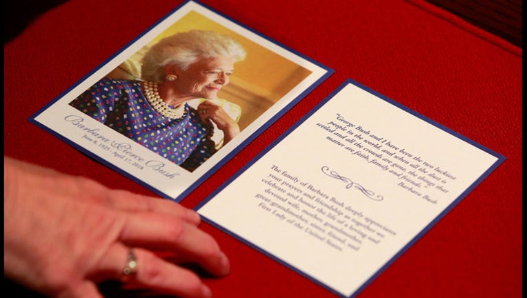 Barbara Bush funeral program GETTY-401720-401720