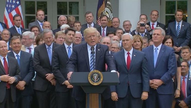 37e02c0f-Trump and GOP leaders in Rose Garden health care bill-401720