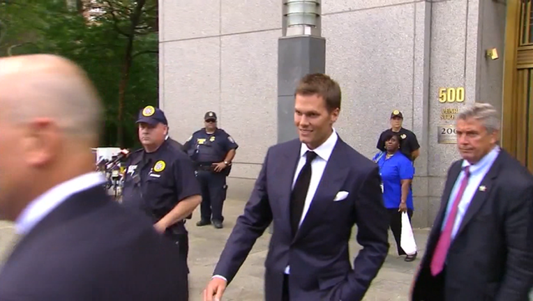 Tom Brady in court