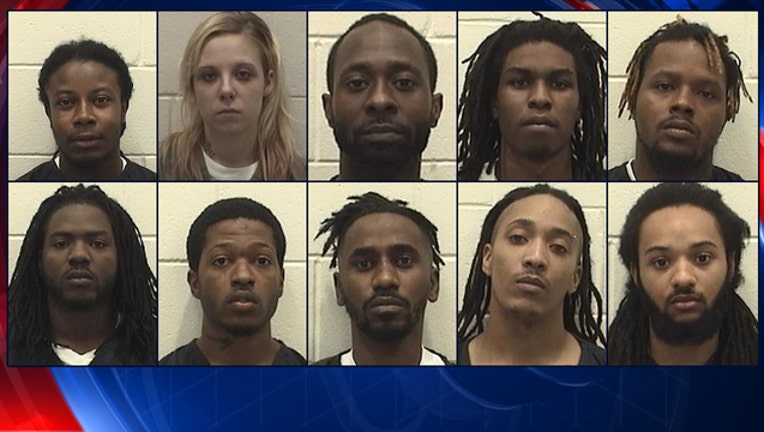 Police Bust 11 Gang Members On Felony Charges