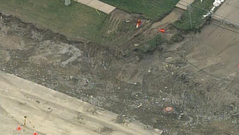 Sinkhole in Fraser, Michigan-404023