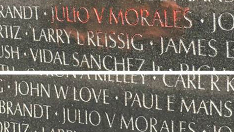 Vietnam Memorial vandalized-401720