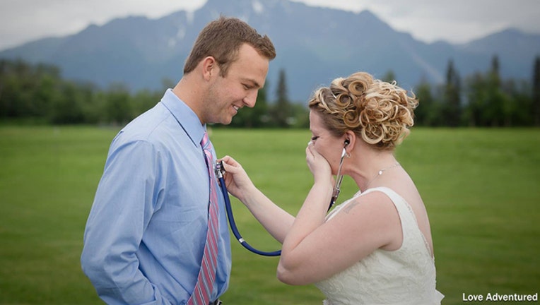 Bride surprised by her late son's heart recipient at wedding-401720