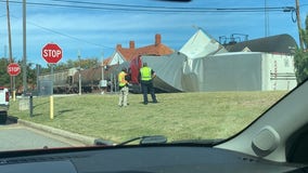 Train collides with tractor-trailer in Winder