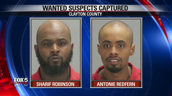 Deputies arrest 2 men after running Clayton County roadblock