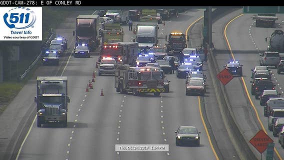 Major accident shut down multiple lanes on I-285 in Clayton County