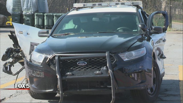 2 Marietta officers nearly slammed by driver on I-75