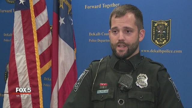 DeKalb County police officer saves shooting victim