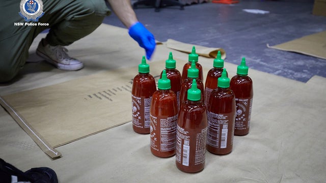 Australian police find $210M worth of meth hidden inside Sriracha bottles