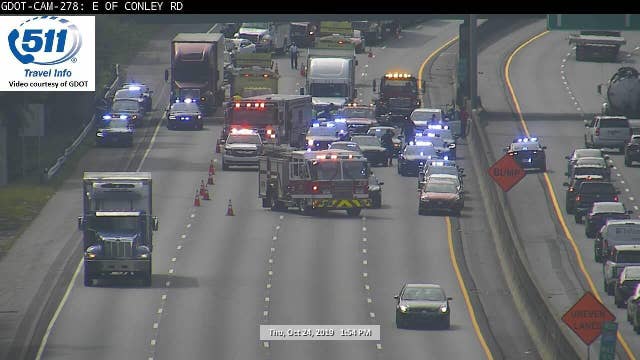 Major accident shut down multiple lanes on I-285 in Clayton County