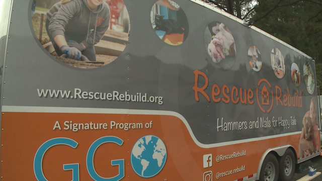 Volunteers add new enrichment renovations to LifeLine Animal Project's new Community Animal Center