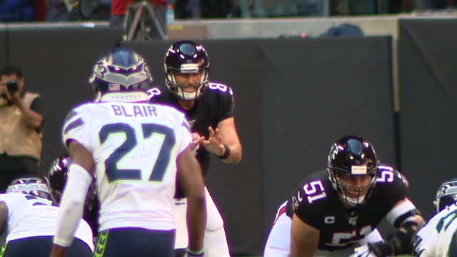 Wilson throws 2 TD passes as Seattle stops Atlanta 27-20