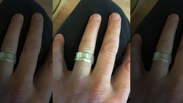 The ring slipped off Dan Levine's finger after he went for a swim in the ocean. The man shared that he usually takes the ring off before going in, but had forgotten this time. (SWNS)