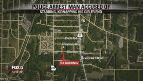 Man charged with kidnapping, stabbing girlfriend