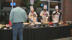 Braves host Thanksgiving dinner for first responders