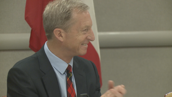 Democratic presidential candidate Tom Steyer holds roundtable in Atlanta