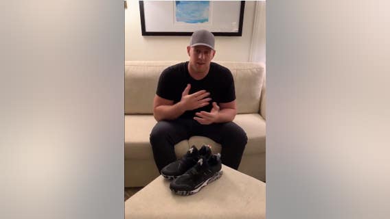 J.J. Watt honors late grandfather who served in Korean War, donates proceeds from his shoe to vets