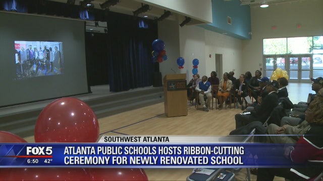 Ribbon cutting at Tuskegee Airmen Global Academy