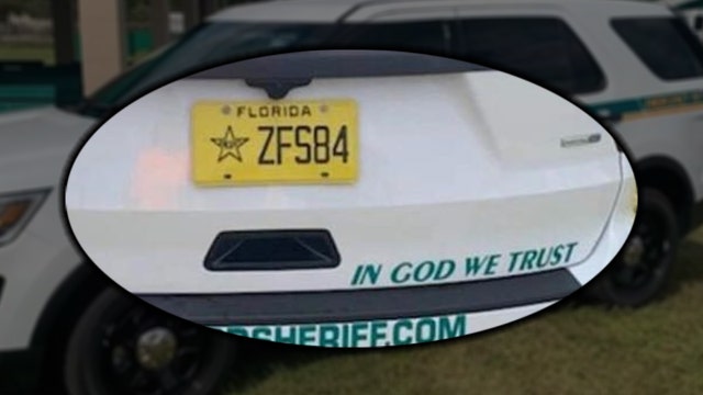 Organization urges sheriff's office in Florida to remove 'In God We Trust' decals from patrol vehicles