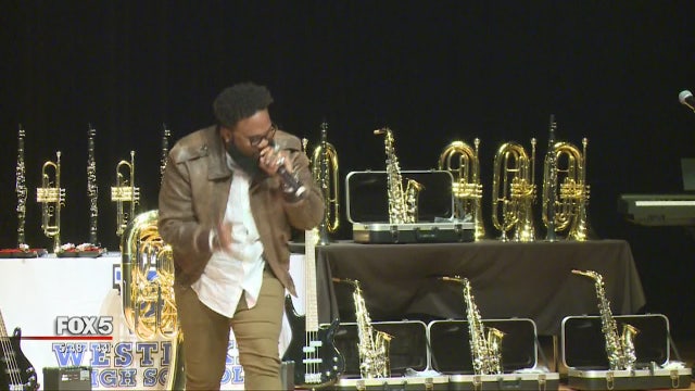 Blanco Brown performs at alma mater in Fulton County