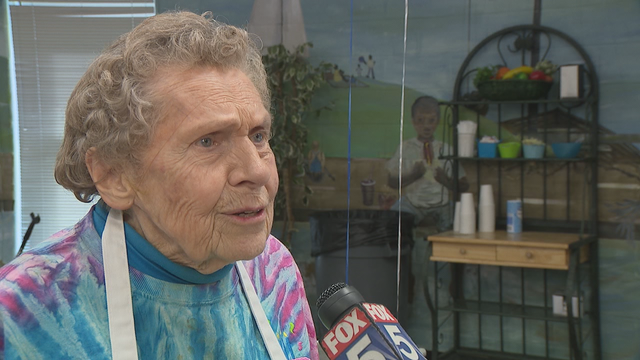 Shiloh Elementary School cafeteria worker celebrates 95th birthday with students and staff