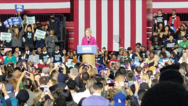 Sen. Warren delivers speech from Atlanta to court Black voters, women