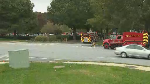 Fire evacuates Cobb County business, sends 3 to hospital