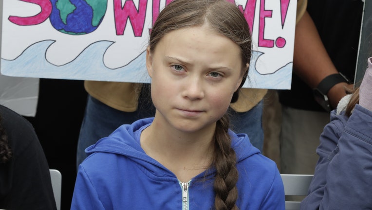 Environmental activist Greta Thunberg demanding Climate Polices during a protest at the UN Headquarters in New York City, New York, September 6, 2019. (Photo by EuropaNewswire/Gado/Getty Images)