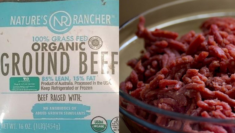 16-oz vacuum sealed packages containing “NATURE'S RANCHER 100% GRASS FED ORGANIC GROUND BEEF 93% LEAN, 7% FAT” with case code 9276, 9283, 9287, or 9288 and use or freeze by dates of 10/24/19, 10/31/19, 11/04/19, 11/07/19, and 11/11/19.