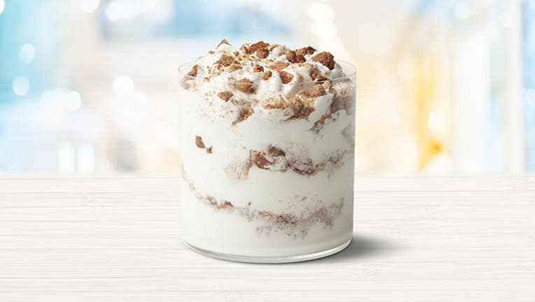 Mickey D’s announced it is keeping dessert menus delightful as the weather gets frightful in the weeks ahead with the addition of the new Snickerdoodle McFlurry, pictured. (McDonald's)