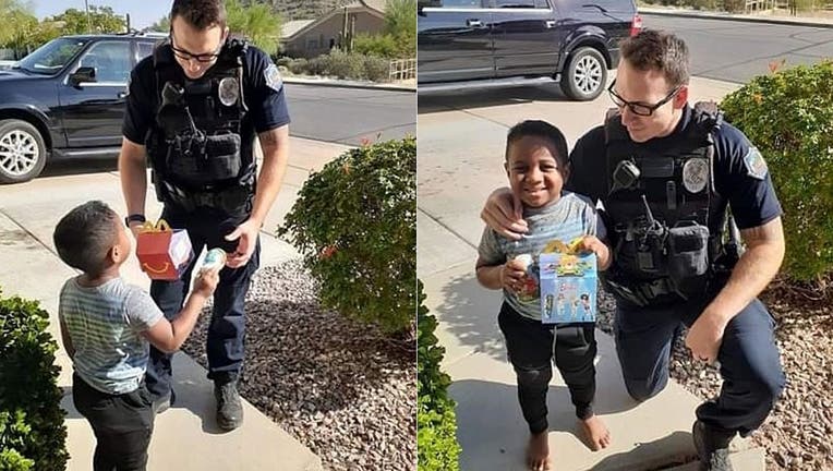 “He said, ‘I brought you a Happy Meal but before I give it to you we need to talk about the right time to call 911,’” Charlie’s mom, Kim Skabelund, said.