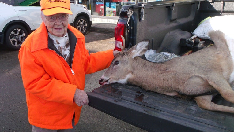 A 104-year-old Wisconsin woman bagged her first buck this year.