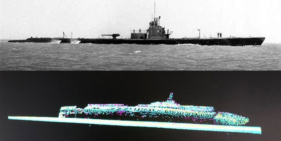 American submarine sunk with 80 aboard during WWII American submarine sunk with 80 aboard during WWII