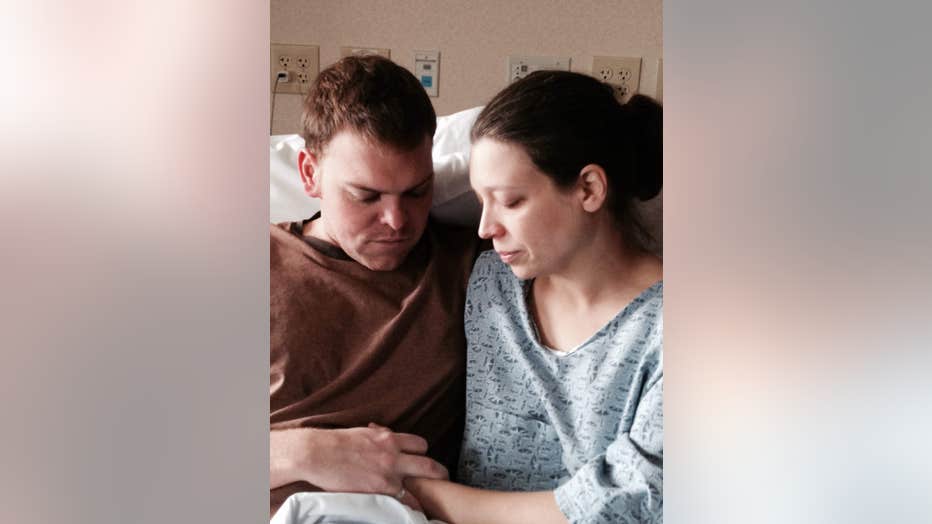 Couple grieves for babies in hospital