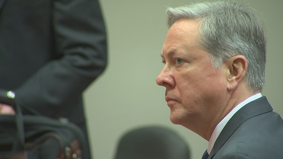 Robert Olsen in a DeKalb County courtroom on Nov. 1, 2019.