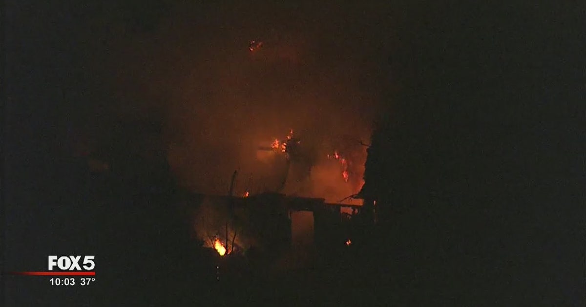 Firefighters battle double house fire in DeKalb County | FOX 5 Atlanta