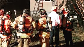 DeKalb County firefighter treated at house fire scene