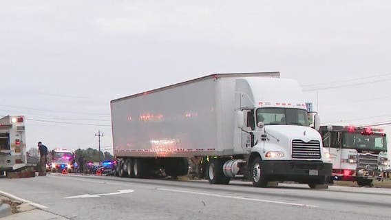 Crash involving tractor-trailer in Clayton County under investigation