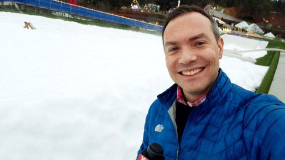 Winter fun turns into red-hot competition on Buford snow slide