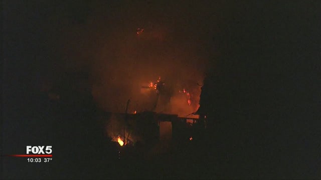 Firefighters battle double house fire in DeKalb County
